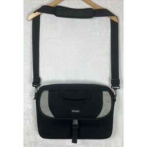 Targus Messenger Laptop Bag Neoprene Shoulder Strap Black Gray